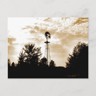 Carte Postale Windmill à Dusk