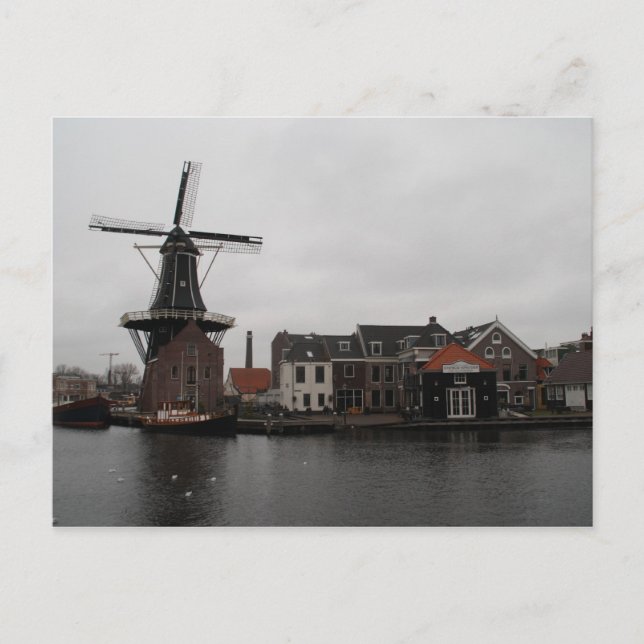 Carte Postale Windmill "De Adriaan", Haarlem (Devant)