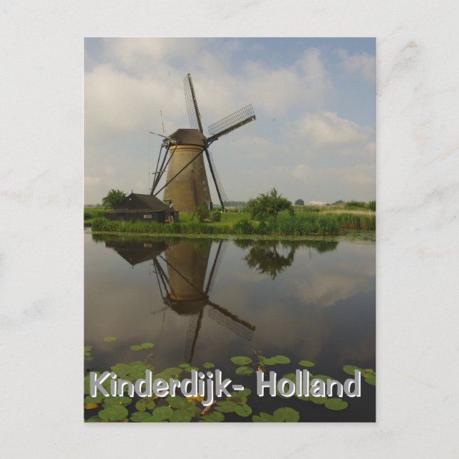 Carte Postale Windmill Kinderdijk (Devant)