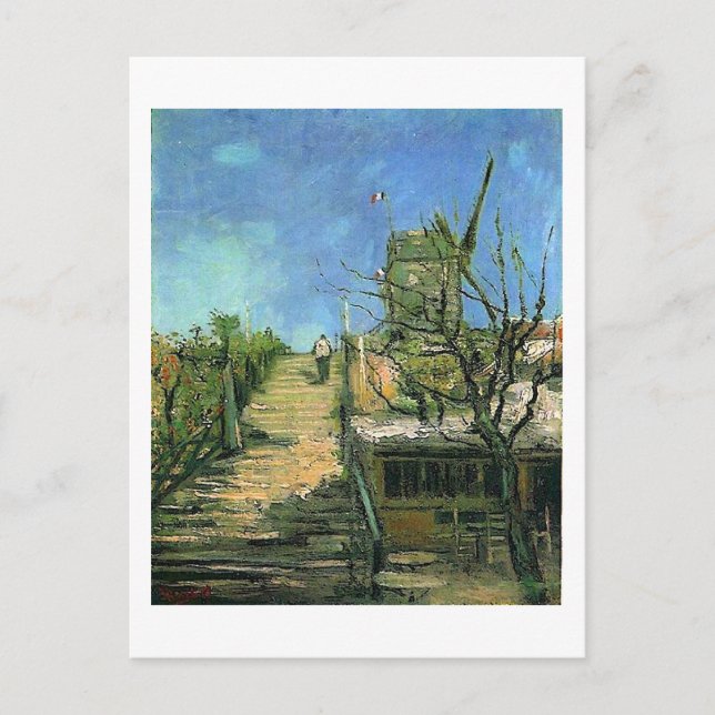 Carte Postale Windmill on Montmartre (F271) Van Gogh Fine Art (Devant)