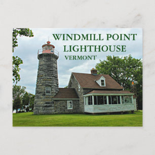Carte Postale Windmill Point Lighthouse, Vermont Postcard