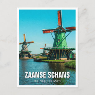 Carte Postale Windmills in Zaanse Schans Pays-Bas