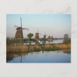 Carte Postale Windmills, Kinderdijk, Pays-Bas