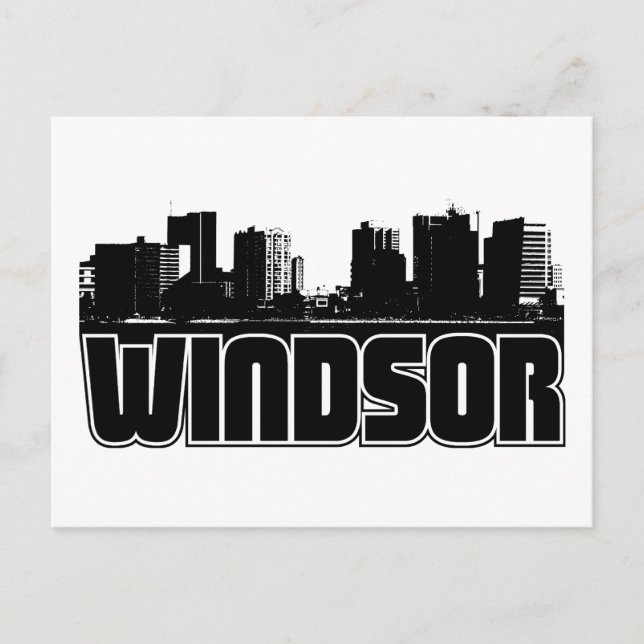 Carte Postale Windsor Skyline (Devant)