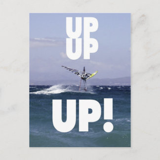 Carte postale Windsurfeur dans les airs