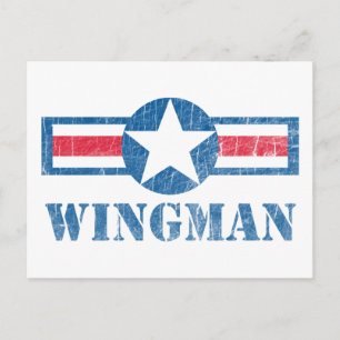 Carte Postale Wingman Vintage