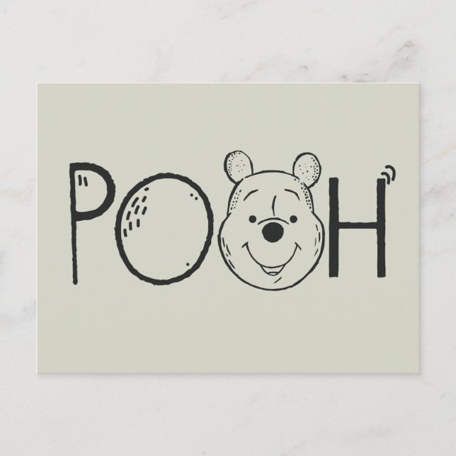 Carte Postale Winnie le nom de l'ourson (Devant)