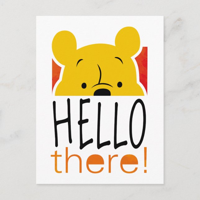 Carte Postale Winnie l'Ooh | Bonjour ! (Devant)