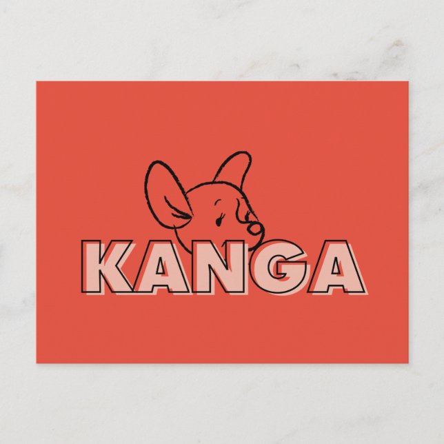 Carte Postale Winnie l'Ooh | Kanga Peek-A-Boo (Devant)