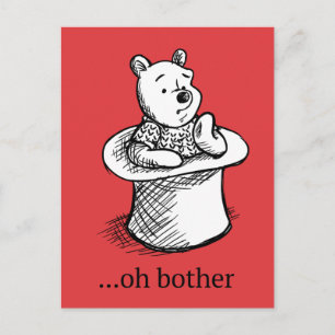 Carte Postale Winnie l'Ooh Oh Bother Citation