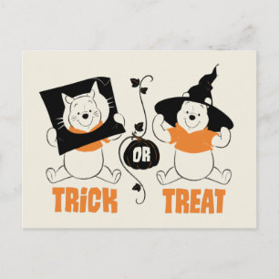 Carte Postale Winnie l'ourson   Des friandises ou un sort