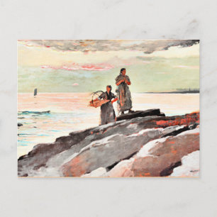 Carte Postale Winslow Homer - Saco Bay, célèbre peinture