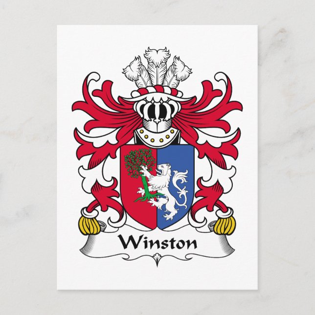 Carte Postale Winston Family Crest (Devant)