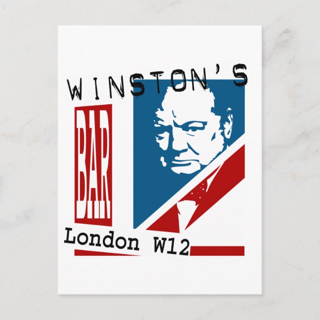Carte Postale Winston's Bar (Devant)