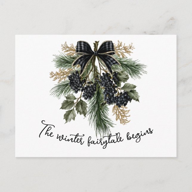Carte Postale Winter Fairytale Baby Holiday (Devant)