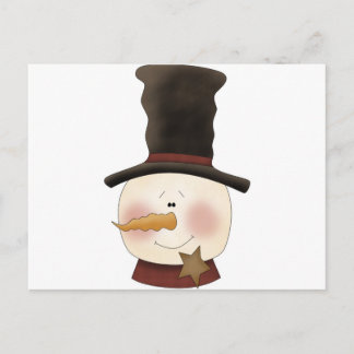 Carte Postale Winter Friends snowman
