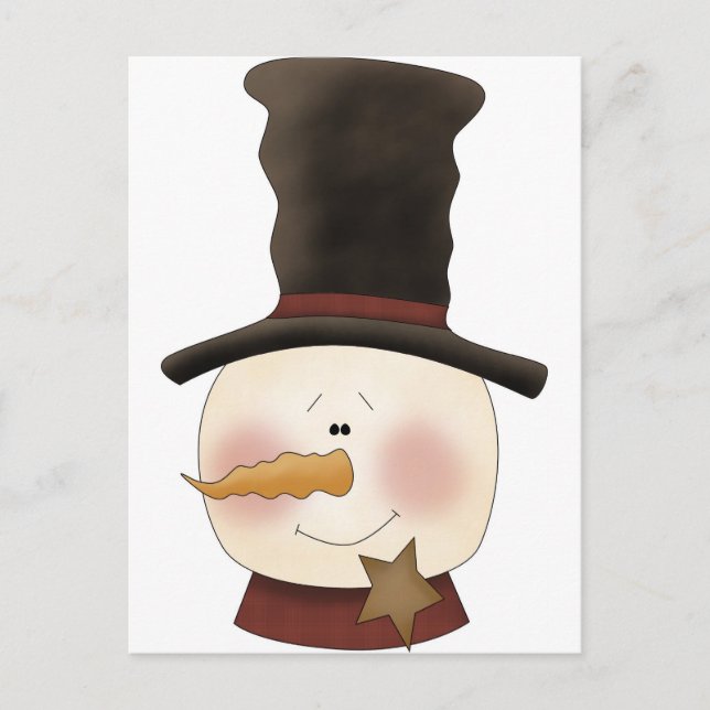 Carte Postale Winter Friends snowman (Devant)