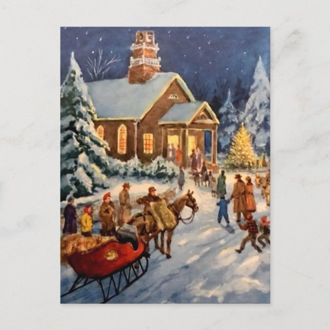 Carte Postale Winter Holiday Gathering (Devant)