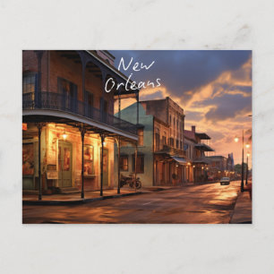 Carte postale "Winter Nights in New Orleans".