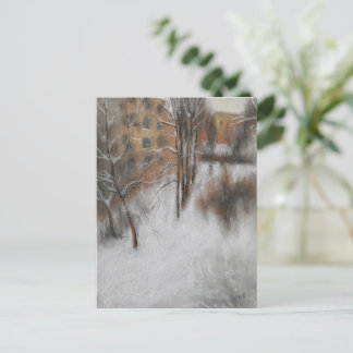 Carte Postale Winter Silence by the Window