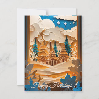 Carte Postale Winter Wonderland Salutation