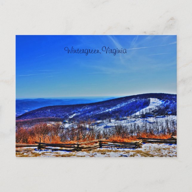 Carte Postale Wintergreen, Virginie (Devant)