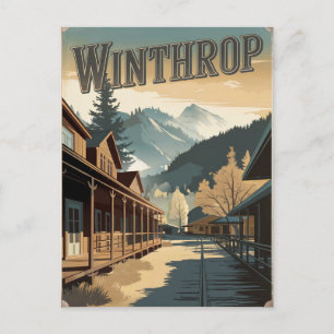Carte Postale Winthrop Vintage
