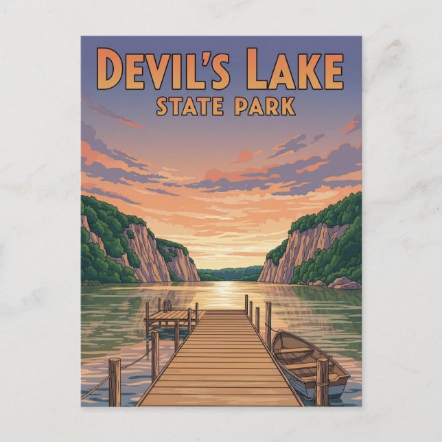 Carte Postale Wisconsin Devil's Lake State Park Travel (Devant)