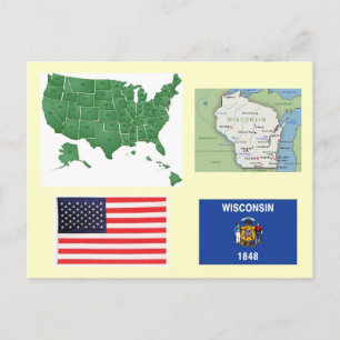 Carte Postale Wisconsin, États-Unis