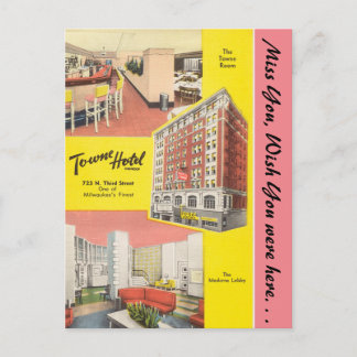 Carte Postale Wisconsin, Towne Hotel, Milwaukee