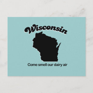 Carte Postale Wisconsin - Venez sentir notre air laitier