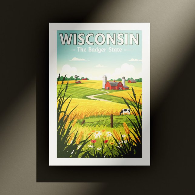 Carte Postale Wisconsin vintage (Créateur téléchargé)