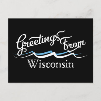 Carte Postale Wisconsin Water Waves