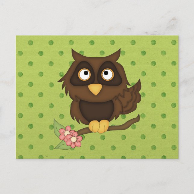 Carte Postale Wise Owl (Devant)