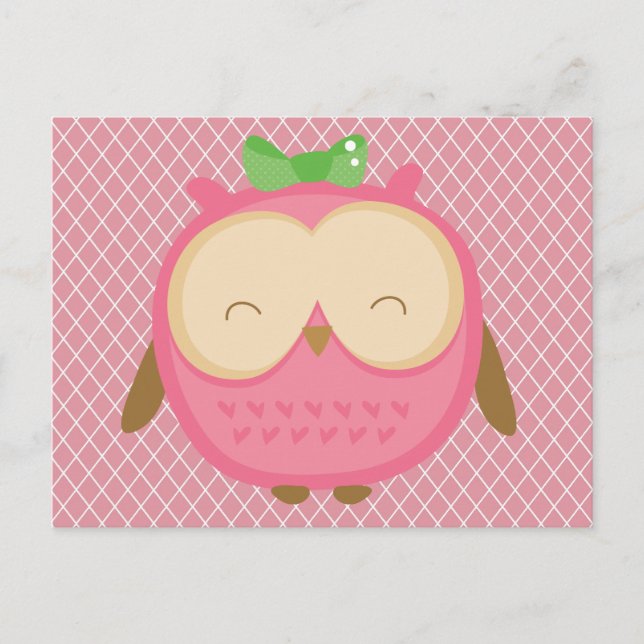 Carte Postale Wise Owl (Devant)