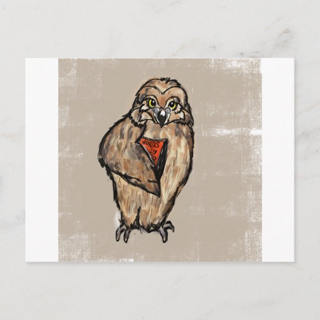 Carte Postale Wise Owl (Devant)