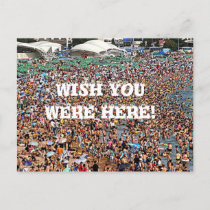 Carte Postale Wish you were here funny