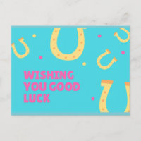 Wishing you good luck postcard