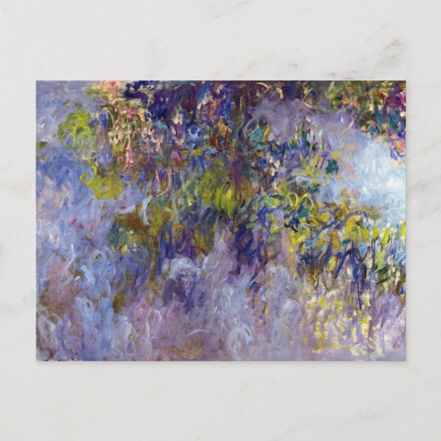 Carte Postale Wisteria (moitié gauche) par Claude Monet (Devant)