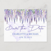 Wisteria Spring Garden Wedding Enregistrer la date