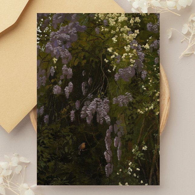 Carte Postale Wisterias en fleur - Composition florale (Créateur téléchargé)