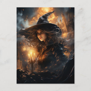 Carte postale Witch Halloween
