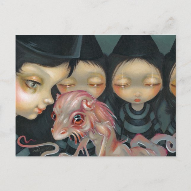 Carte postale "Witchy Sisters : The Pet" (Devant)