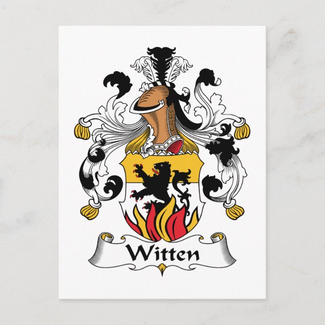 Carte Postale Witten Family Crest (Devant)