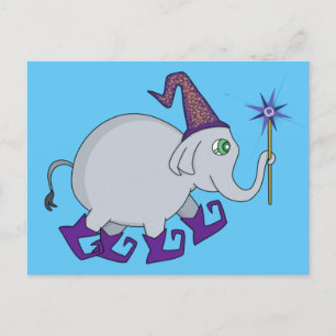 Carte Postale Wizard Elephant