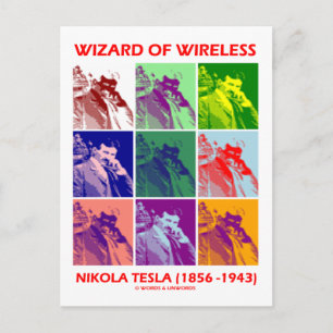 Carte Postale Wizard Of Wireless (Nikola Tesla Neuf Photos)