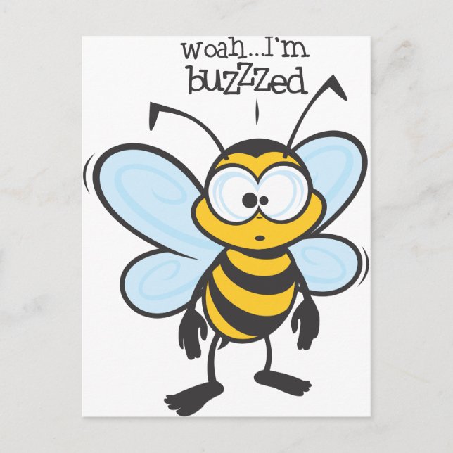 Carte Postale Woah - Je suis Buzzed (Buzzzed) (Devant)