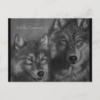 Carte postale Wolf