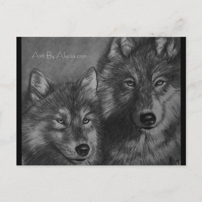 Carte postale Wolf (Devant)