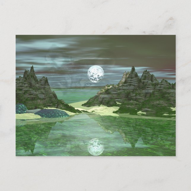 Carte Postale Wolf du monde vert (Devant)
